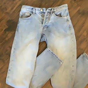 J GALT Mid-waist button up straight leg jeans size small